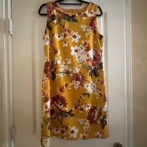 Apt. 9 Yellow Floral Midi Dress